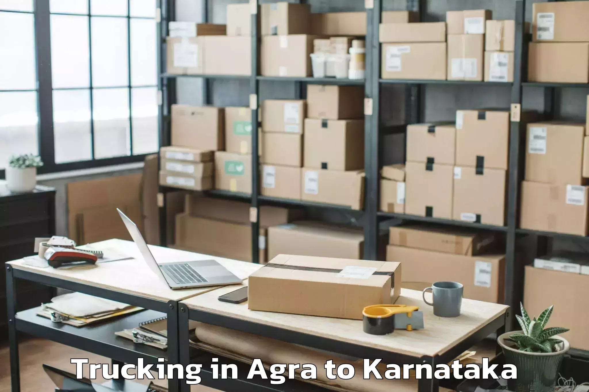 Top Agra to Chikkaballapur Trucking Available